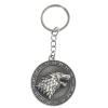 Cool metal keychain for men with rotating wolf design durable stainless steel